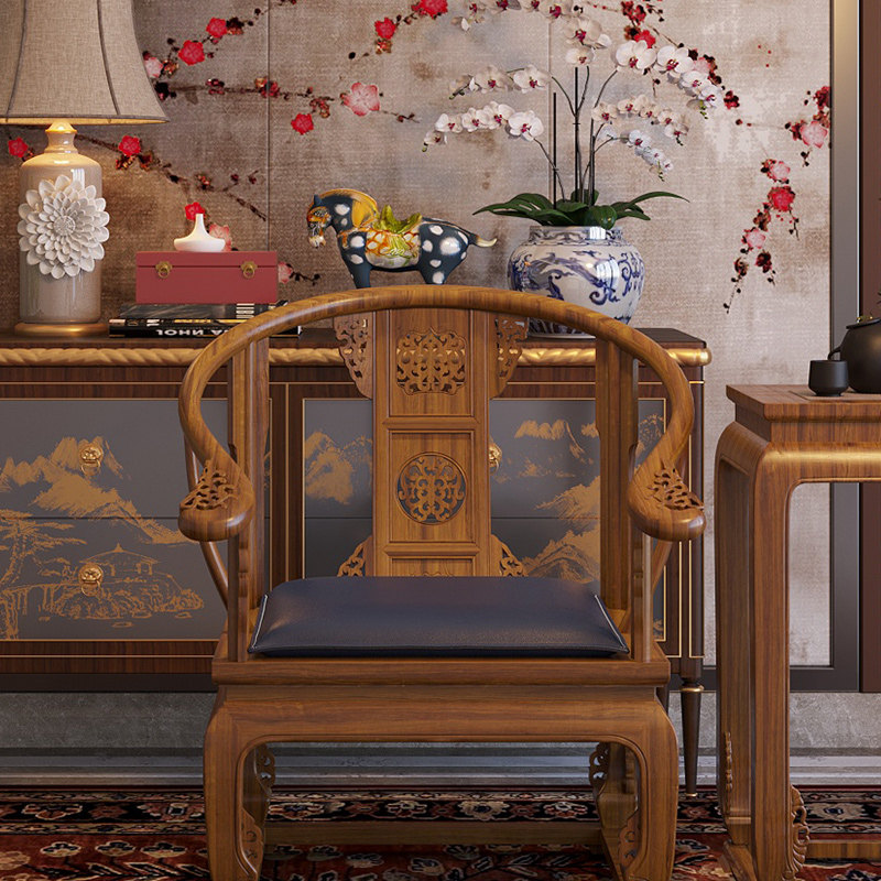 皮革中式a椅子坐垫红木实木凳官帽椅垫子餐椅春秋太师椅茶椅垫座