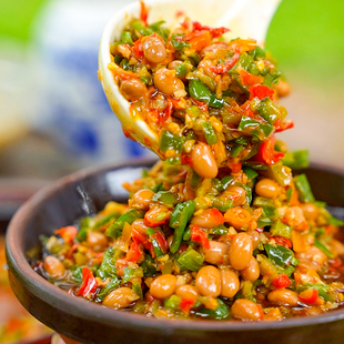 湖南风味青椒豆豉238/瓶 拌饭拌面调味品下饭菜即食酱菜美食特产