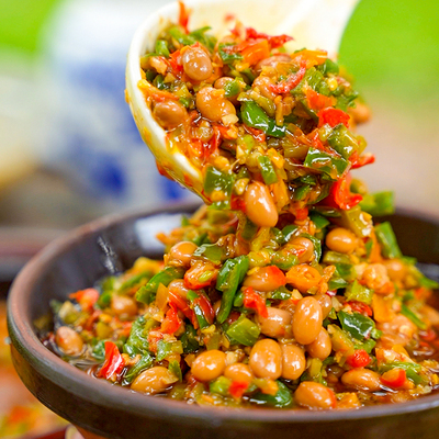 味婆婆青椒豆豉香辣下饭