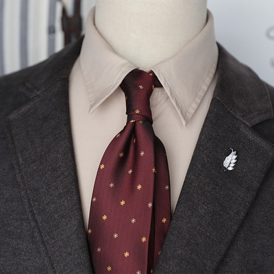 雅戈尔官网正品复古绅士风法式8CM男士领带 墨绿咖啡酒红条纹职业