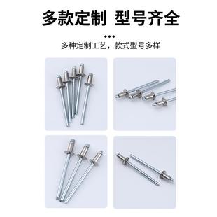 半钢开口型平圆头拉钉 铆家 抽芯铆钉 不锈钢拉钉 半不锈钢拉铆钉
