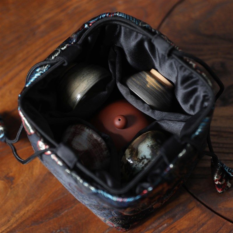 春泥加厚织锦缎茶杯茶具布袋杯袋B壶袋茶壶收纳旅行一壶四杯大布,餐饮具,茶道/零配,淘宝优惠券,粉丝福利购,淘宝优惠卷