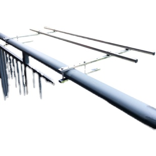 阳台防护栏晾衣架窗外外伸置物架固定式K免打孔晾衣杆防盗网晾晒