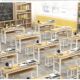 中小学生课桌椅辅导班美术培训书法班单人画S室幼儿园双人组合