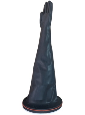 黑色丁基橡胶合成耐高温长臂手套箱手套7B2C.0 8B2.0 7N1.6A 8B1.