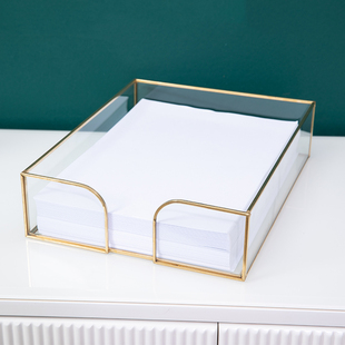 A4列印纸文件收纳m盒办公室桌面大容量透明置物盒档案资料置物架