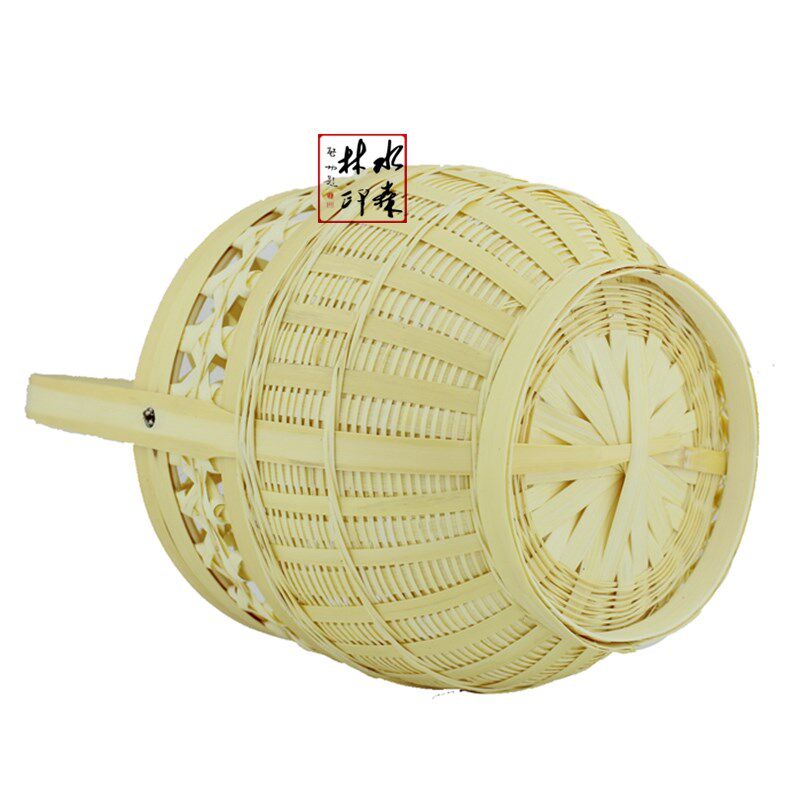竹编制品收纳f筐购物篮提篮果篮竹制品竹篮提蓝提篼跳舞篮子纯手