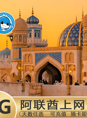 阿联酋迪拜电话卡5G/4G手机上网卡多套餐阿布扎比可选3G无限流量