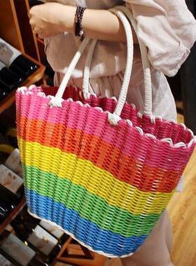 极速Shopping basket weaving basket for picnic basket shoppin