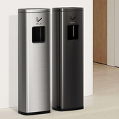 极速酒店大堂不锈钢烟灰桶电梯口立式 垃圾桶商用灭烟缸一体走廊吸