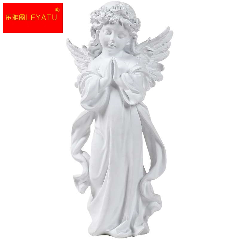 欧式创意白色圣母半身像家居饰品摆件人物雕塑软装工艺品摆设包邮