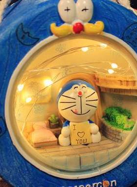 哆啦A梦小夜灯网红创意男女生礼日物床头房间宿舍装饰叮当猫摆件