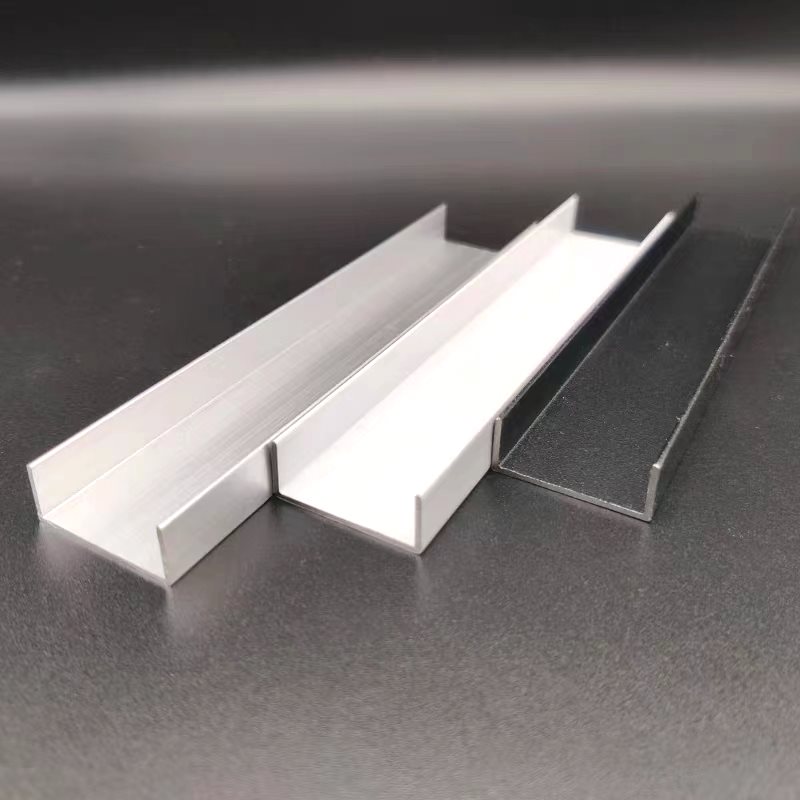 铝合金U型槽25101内宽23包边铝槽玻璃轨道卡槽凹槽铝合金槽铝