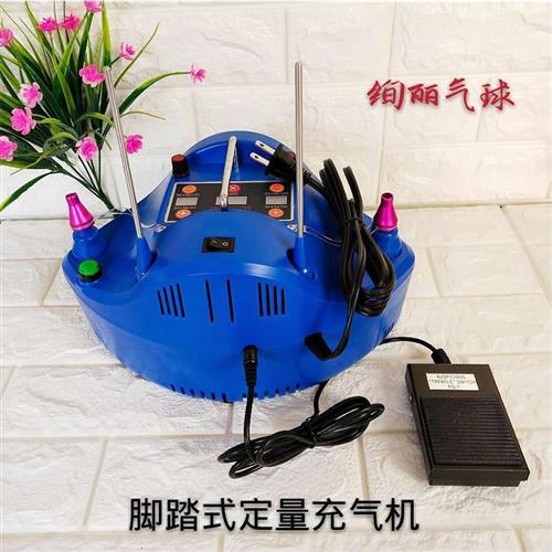 CD608新款定量定时计数打气机自带套球功能可携式电动气球打气筒
