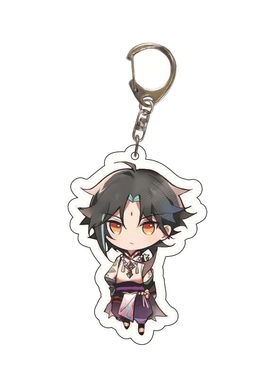 Anime Game Genshin Impact Key Chain Men Car Keycha for Men B