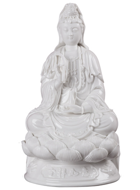 全堂佛观音佛像大全陶瓷地藏文殊普贤菩萨家用坐莲如来三宝佛摆件