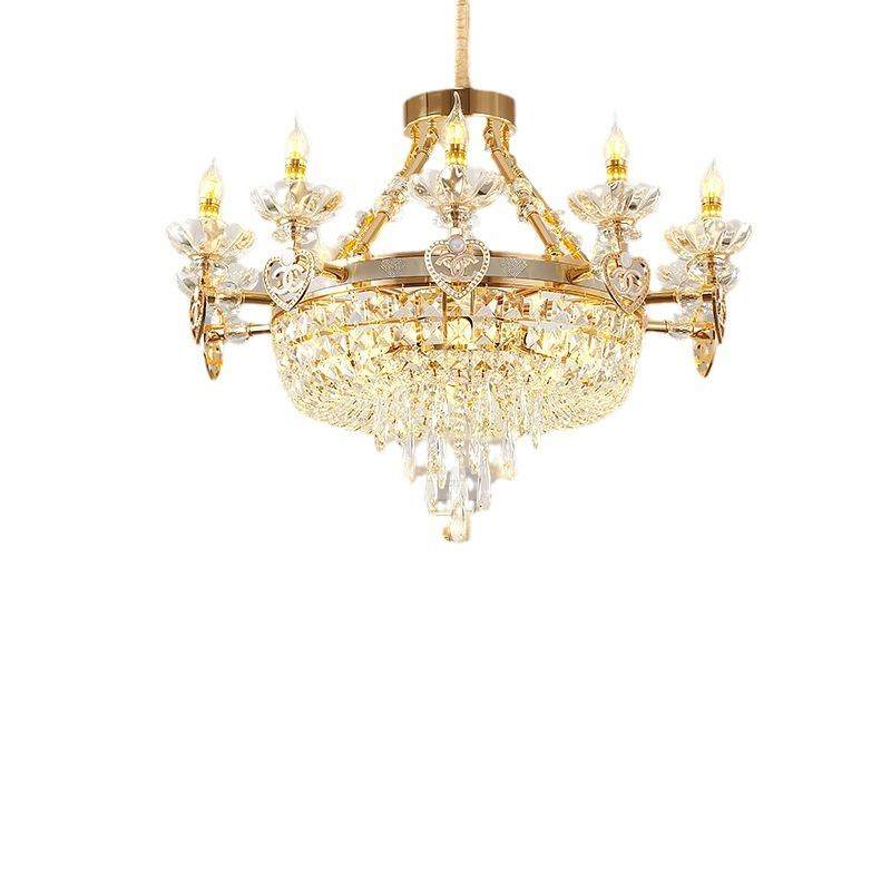 2024新品复式楼中楼挑空客厅大吊灯四层水晶灯豪华欧式全屋灯饰具,家装灯饰光源,智能吊灯,淘宝优惠券,粉丝福利购,淘宝优惠卷