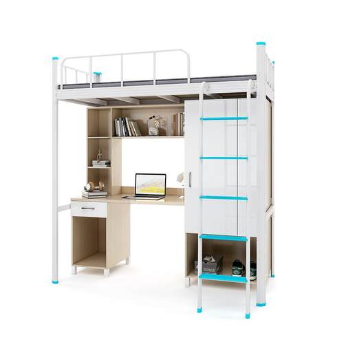 上床下桌组合床公寓床上下铺拼接床上床下柜学生宿舍床简约高架床