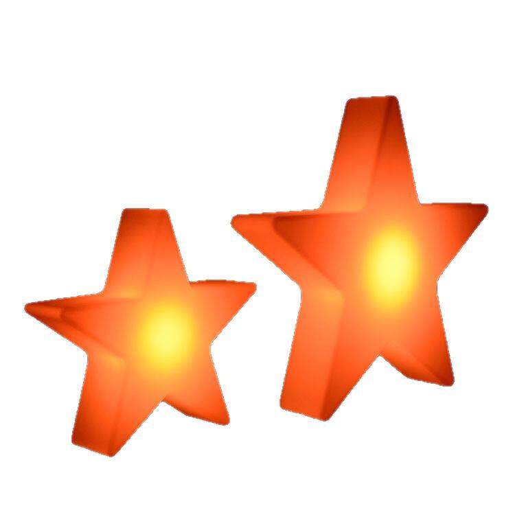 发光星星吊灯圣诞节气氛灯发光圣诞树雪人装饰灯户外防水充电灯