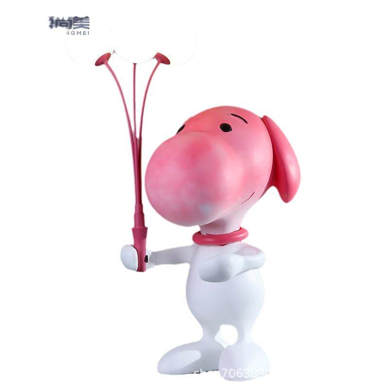 snoopy史努比床头灯现代客厅儿童房台灯样板房书房雕塑ins灯ins风