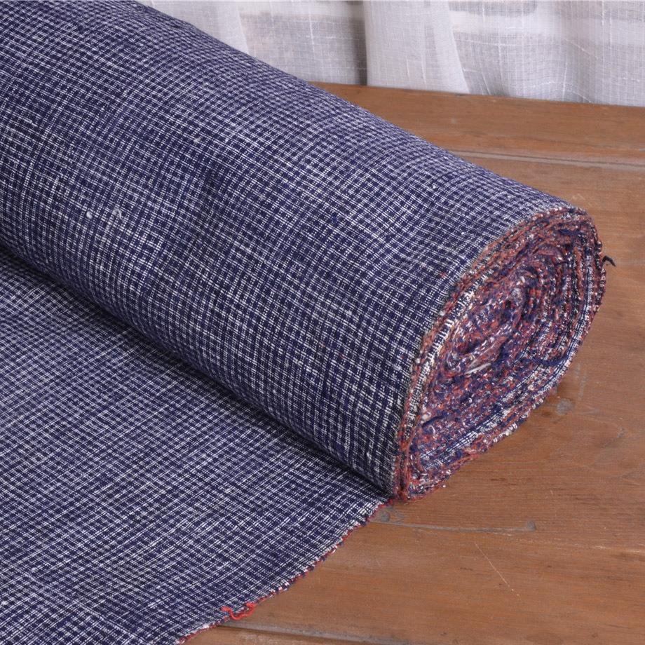 上海怀老件*旧老上海老粗国布*全NEN棉布*手工纺织布物民格子布27