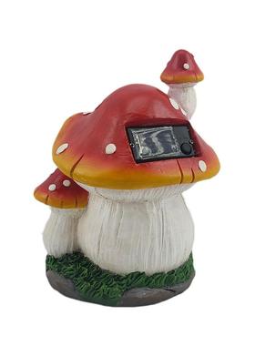 厂家户外太阳能庭院灯蘑菇房子草坪装饰灯花园工艺品树脂