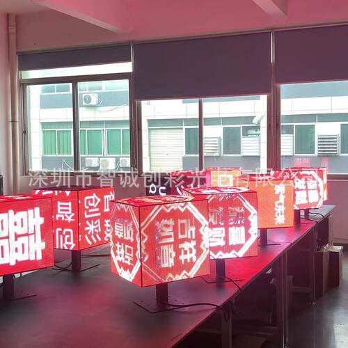 厂家供应LED魔方屏LED四方异型户外店招魔方屏立体LED显示屏