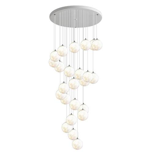 北欧别墅挑空客厅楼梯间吊灯复式楼大吊灯简约餐厅loft公寓长吊灯