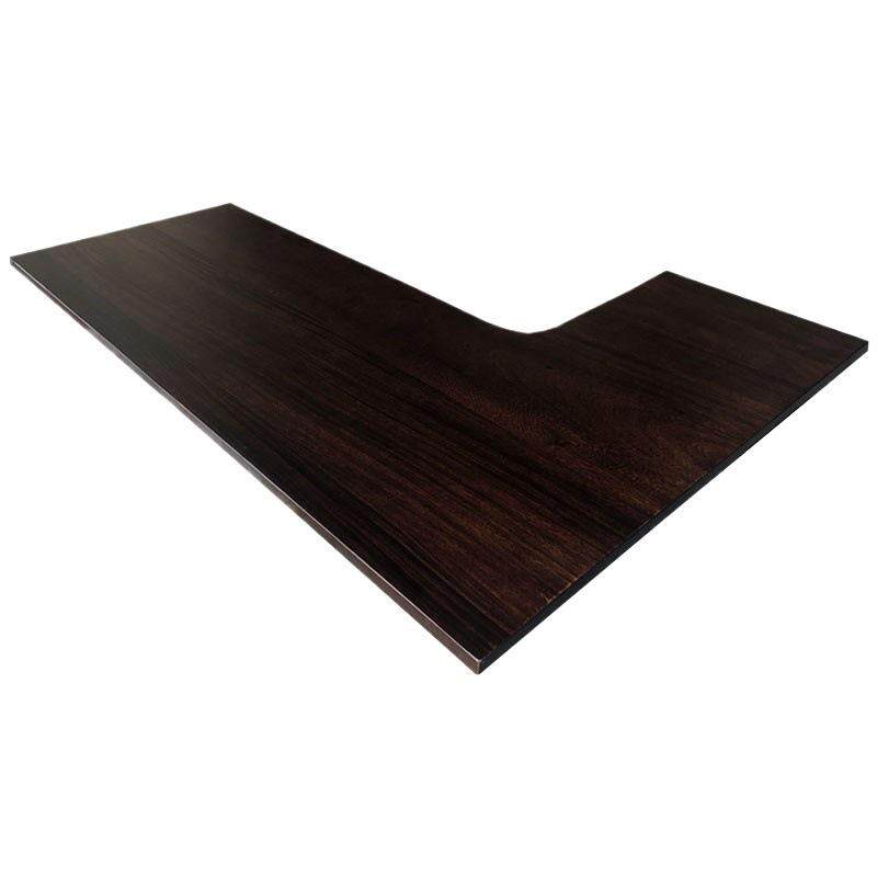 实木板转角桌板L形桌面板拐角书桌电脑桌升降桌北美黑胡桃木定制