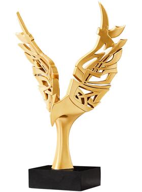 新中式大展宏图鹰摆件风生水起客厅玄关办公室酒柜电视柜艺术装饰