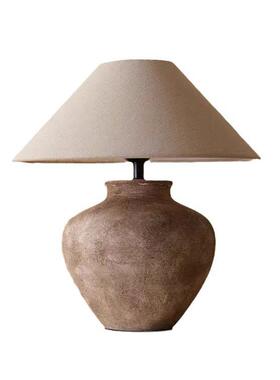 日式摆件陶罐客厅台灯侘寂风中式样板房酒店民宿设计师卧室床头灯