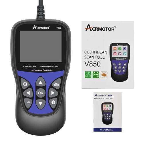 V850CarCodeReaderOBD2故障代码读取器蓄电池监视多语言