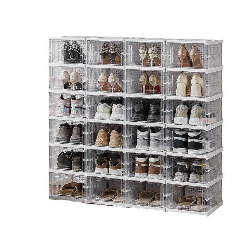 加厚塑简家易鞋架透防尘翻盖式室明内用收纳鞋料柜大容量收纳盒子,收纳整理,鞋盒,淘宝优惠券,粉丝福利购,淘宝优惠卷