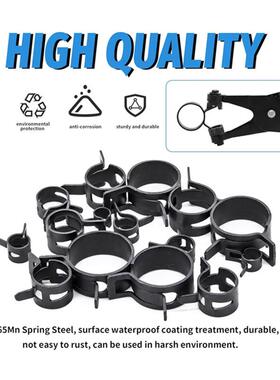 30pcs黑色配达克1罗日卡箍工具式弹簧带软管夹带旋转