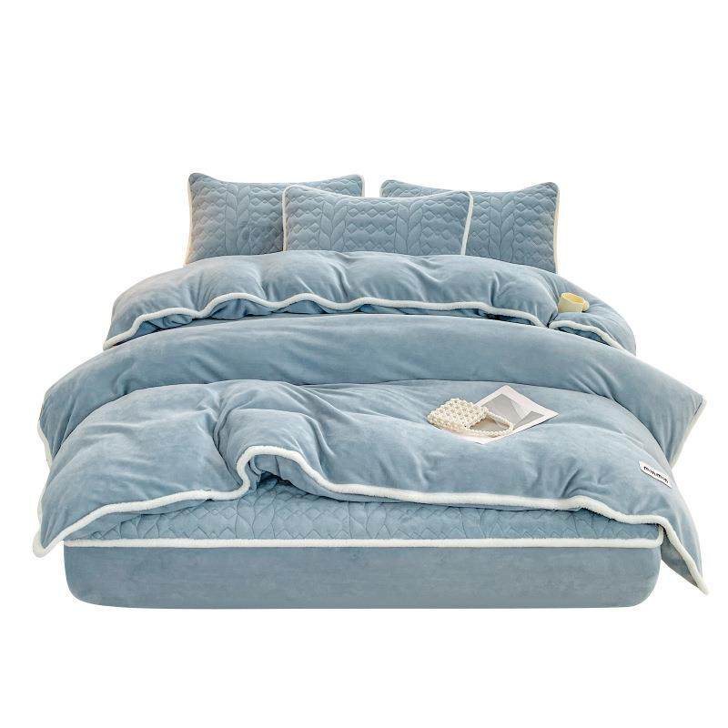 牛奶绒被套单件50x200x23厚0季冬加绒PET1双面珊瑚绒被罩单人被子,床上用品,学生床品套件,淘宝优惠券,粉丝福利购,淘宝优惠卷