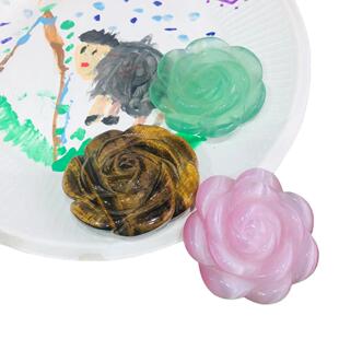 家天然紫xk3-9晶玫雕瑰花刻件厂水晶雕刻月季玫瑰花把玩饰水品配