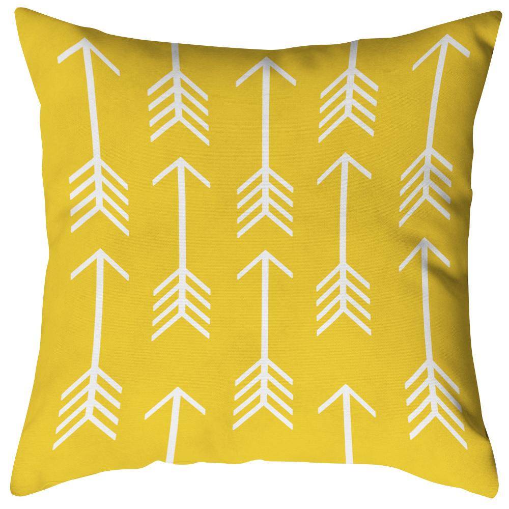 跨境爆款北欧几何黄色抱枕套经典格子装饰家居沙发靠垫套枕头