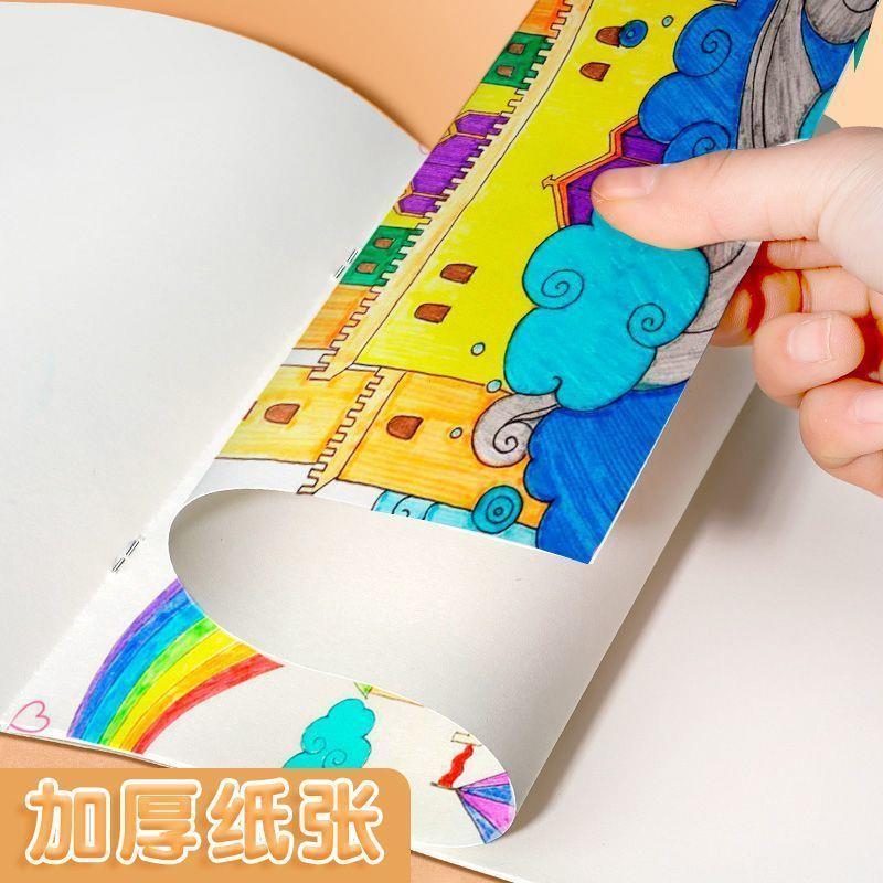 超厚a4空白素描本幼儿园a4图画本小学生不透墨美术画画本素描本