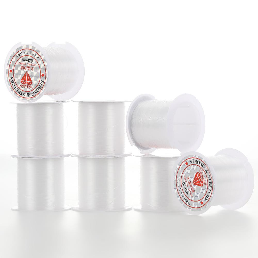 超耐磨无弹力鱼丝线透明白色手工串珠辅料项链首饰缠绕编织线