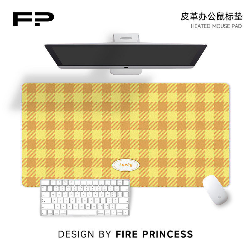 火公主格子皮革鼠标垫超大游戏学习办公书桌面垫电脑键盘垫防污,电脑硬件/显示器/电脑周边,鼠标垫/贴/腕垫,淘宝优惠券,粉丝福利购,淘宝优惠卷