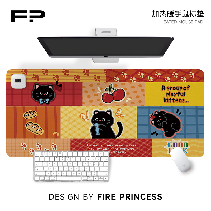 办公桌面暖垫6档调温智能断电