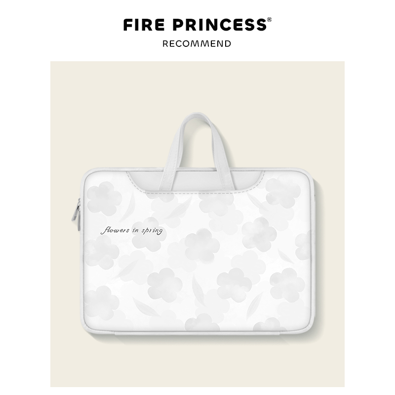 FP高颜值花朵2024新款笔记本电脑包女适用苹果macbook平板手提内胆包14寸华为联想荣耀16收纳保护套高级感