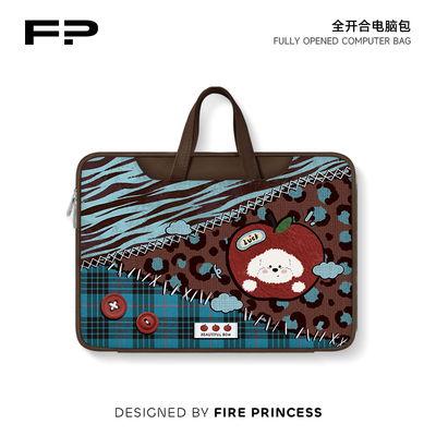 FIREPRINCESS拼接风笔记本电脑包
