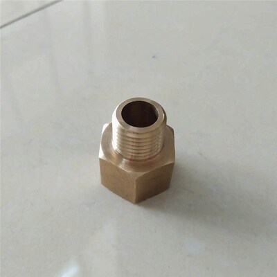铜内外丝转接头M161.5转1/4公英制补心针阀油杯转接头2分直通