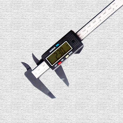 塑料卡尺 珠宝首饰测量卡尺 碳纤维电子数显卡尺15CM古钱币卡卡尺