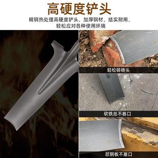 热销挖树铲子铁锹锰钢洛阳铲户外挖土松土农用挖坑洞根苗工具