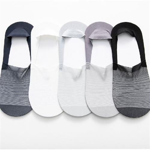 5Pairs Invisible Ice Silk Mesh Summer Men Socks Deodorant