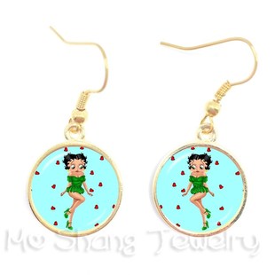 Betty Boop Series Vintage 16mm Background Pattern Rou Yellow