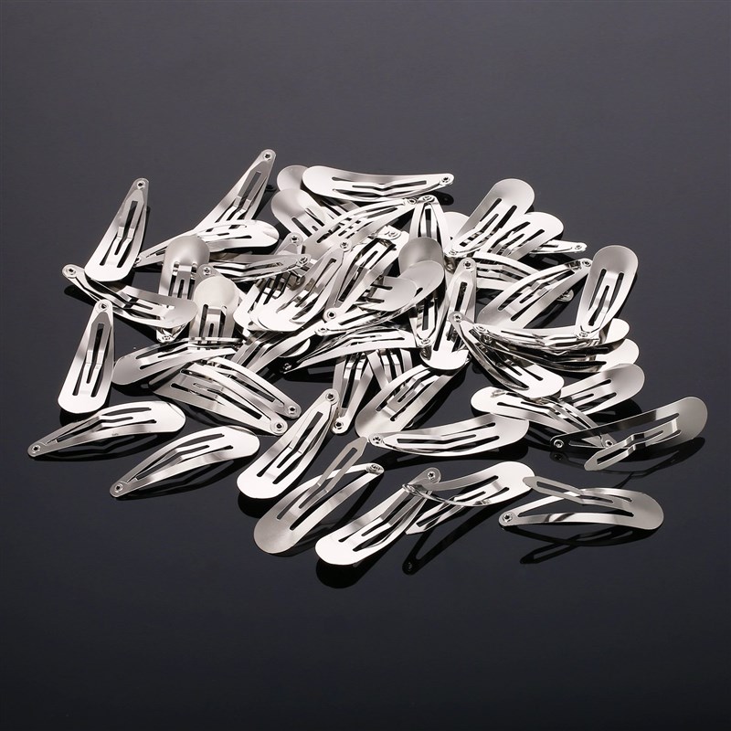 20pcs 6cm / 2.4.inch Metal No Slip Snap Hair Clips Barrettes