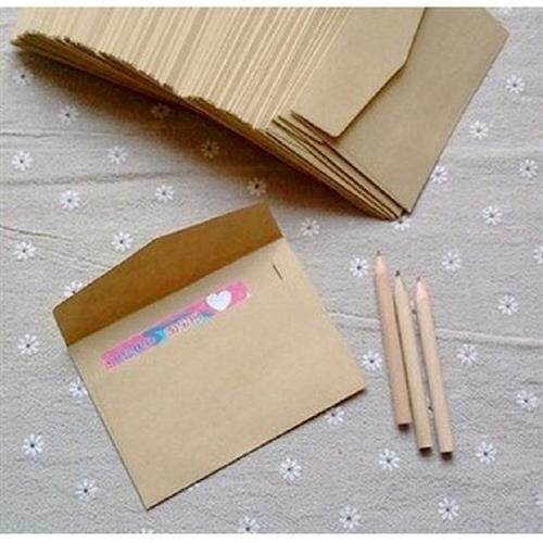 极速New 50pcspack Retro Hemp Texture Western Envelopes for